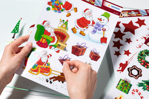Raamdecoraties voor Kerstmis