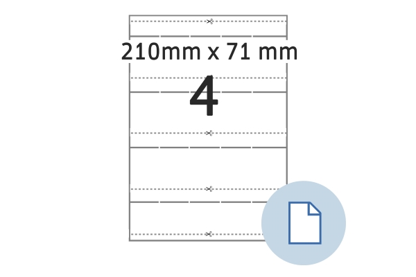 Vignet HERMA Artikelnummer LWE00193, voor VDA-label