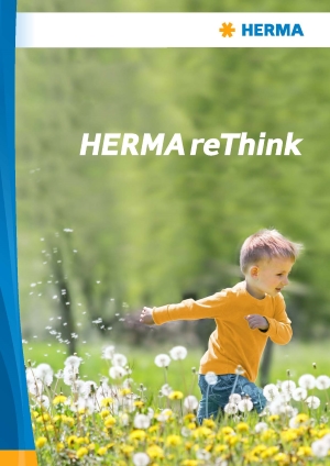 Prospectus-download: Voorpagina prospectus ReThink Duurzame Etiketten, Engels