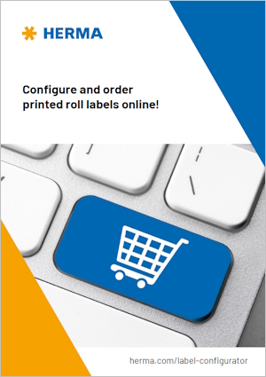 Prospect-download: Voorpagina prospect Etiketten-configurator Rollenetiketten Digitaal druk, Engels