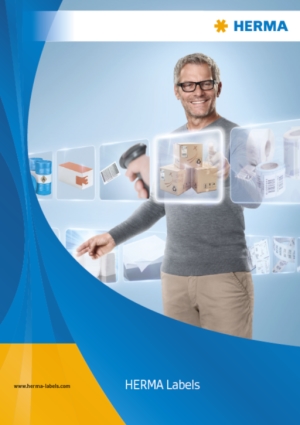 Prospectus-download: Voorpagina prospectus Industrie etiketten, Engels