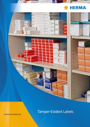 Prospectus-download: Voorpagina prospectus Tamper Evident, Duits