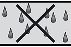 Icon verwerkingsinstructies: Bescherm tegen vocht en vermijd sterke temperatuurwisselingen.