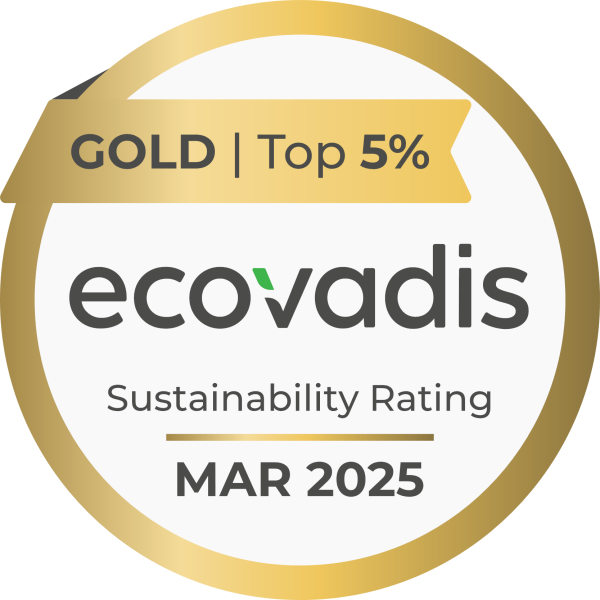 HERMA is door EcoVadis bekroond met een gouden medaille voor zijn prestaties op het gebied van maatschappelijk verantwoord ondernemen (MVO - Maatschappelijk Verantwoord Ondernemen).