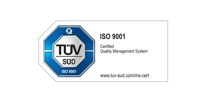 Kwaliteitsmanagement TÜV Logo ISO 9001, Engels