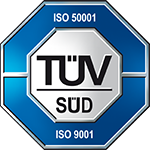 TÜV-logo ISO 5001 en ISO 9001