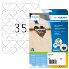HERMA PREMIUM A4 etiketten in hartvorm
