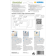 Produktinformationen für Herma Movables Etiketten, einschließlich Größen und Anwendungshinweisen. QR-Code für weitere Informationen.