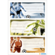 Drei Fußballspieler in verschiedenen Posen, mit Platz für Text darunter. Die Spieler sind in unterschiedlichen Farben dargestellt.