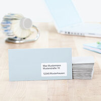 Lang adreslabel op envelop