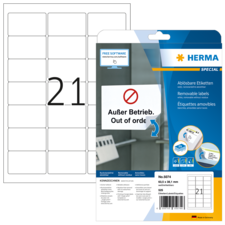 HERMA SPECIAL A4 etiketten verwijderbaar