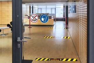 Hygienewijzers uit het HERMA hygiëneassortiment