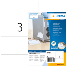 HERMA SPECIAL A4 geperforeerde etiketten
