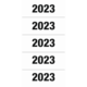 Zahl "2023" in fetter Schrift, mehrfach untereinander angeordnet.
