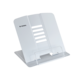 Ein weißer Dokumentenständer mit mehreren Lüftungsschlitzen und einer stabilen Basis, geeignet für die Aufbewahrung von Unterlagen.