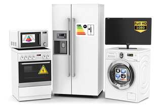 Kleurinkjet rol etiketten: Voorbeeld van een bedrukt etiket voor het elektro-energielabel