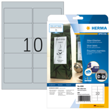 HERMA SPECIAL A4 folie-etiketten zilver