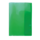 Grüner, transparenter Ordner mit glatter Oberfläche, geeignet zur Aufbewahrung von Dokumenten oder Unterlagen.
