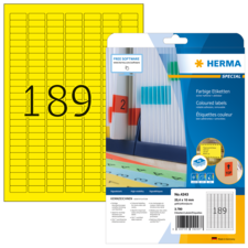 HERMA SPECIAL A4 gekleurde etiketten