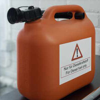 Weerbestendig folie-label op kanister