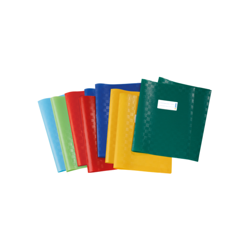 Bunte Ordner in verschiedenen Farben, angeordnet in einer Reihe. Die Farben umfassen Blau, Grün, Gelb, Rot, und mehr.