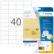 HERMA SPECIAL A4 folie-etiketten transparant mat