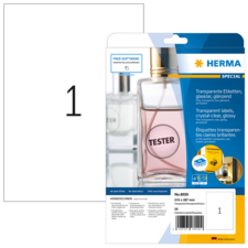 HERMA SPECIAL A4 folie-etiketten transparant glashelder