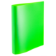 Grüner, transparenter Ordner mit abgerundeten Kanten, geeignet zur Aufbewahrung von Dokumenten oder Unterlagen.