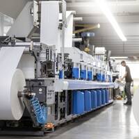 HERMA stans- en drukmachine in de etikettenproductie