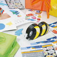 The translation of "Klebebiene" from German to Dutch is "Plakbij.