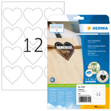 HERMA PREMIUM A4 etiketten in hartvorm