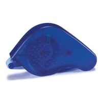 The translation of "Blauer Klebespender" from German to Dutch is "Blauwe tape-dispenser.