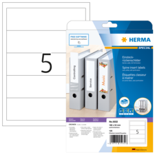 HERMA SPECIAL A4 insteek-rugetiketten