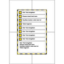 Checklist black-yellow