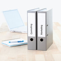 Translation: "Toepassingsbeeld van brede en korte ordneretiketten