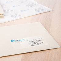 Adreslabel op envelop