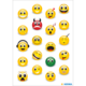 Eine Sammlung von verschiedenen Emojis, darunter lächelnde, traurige, wütende und schlafende Gesichter, die unterschiedliche Emotionen darstellen.